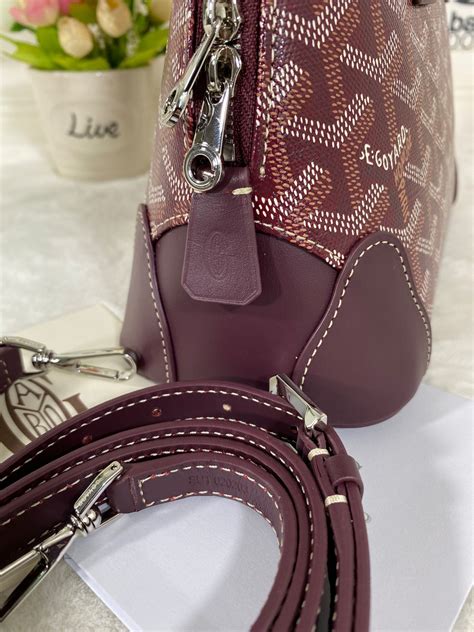 burgundy vendome mini bags.